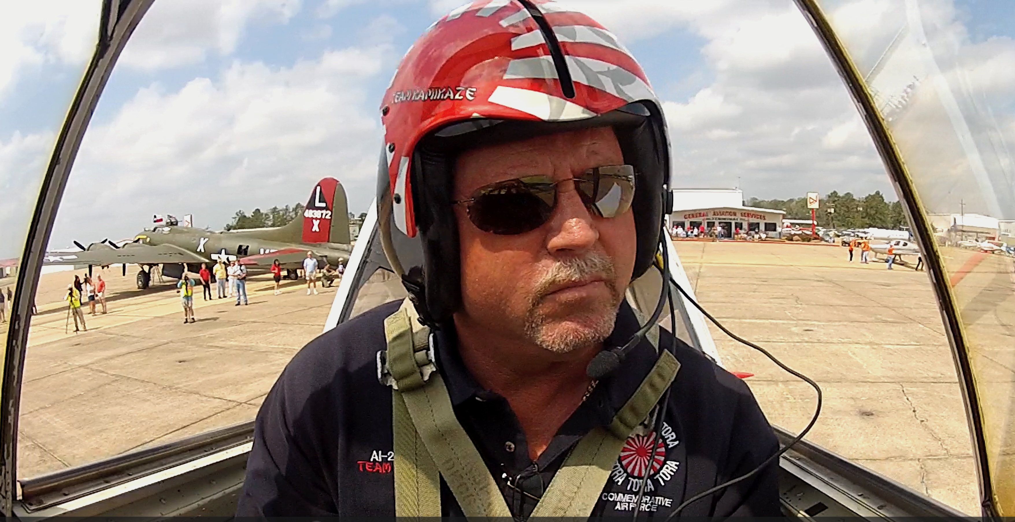 Bob during his aviation career